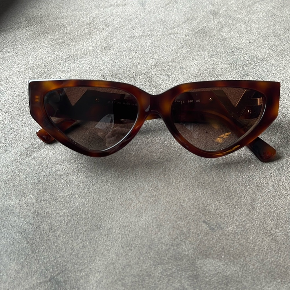Valentino Cat Eye Sunglasses in turtle shell